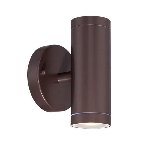 Integrated LED Two Light Architectural Bronze Wall Sconce 