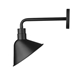Fuller One Light Matte Black Wall Sconce with Angled Metal Shade - ACC1025