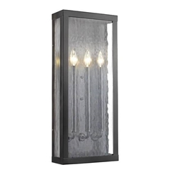 Charleston 3-Light Oil-Rubbed Bronze Shadowbox Wall Sconce (Large) 