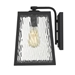 Hirche One Light Matte Black Wall Sconce with Glass Panels - ACC1052