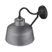 Barnes One Light Gray Wall Sconce with Metal Bowl Shaped Shade - ACC1055