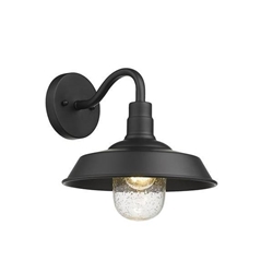 Burry One Light Matte Black Finished Wall Sconce 