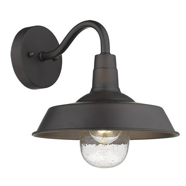 Burry One Light Oil-Rubbed Bronze Finished Wall Sconce 
