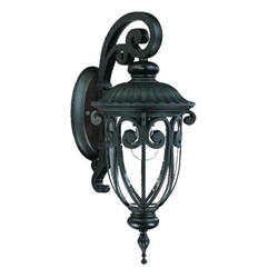 Naples One Light Matte Black Finished Wall Sconce 