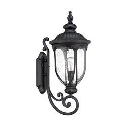 Laurens Traditional One Light Matte Black Wall Sconce 