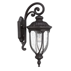 Laurens One Light Black Coral Wall Sconce 