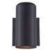 One Light Matte Black Outdoor Cylinder Wall Sconce - ACC1147