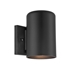 One Light Matte Black Cylinder Wall Sconce - ACC1150