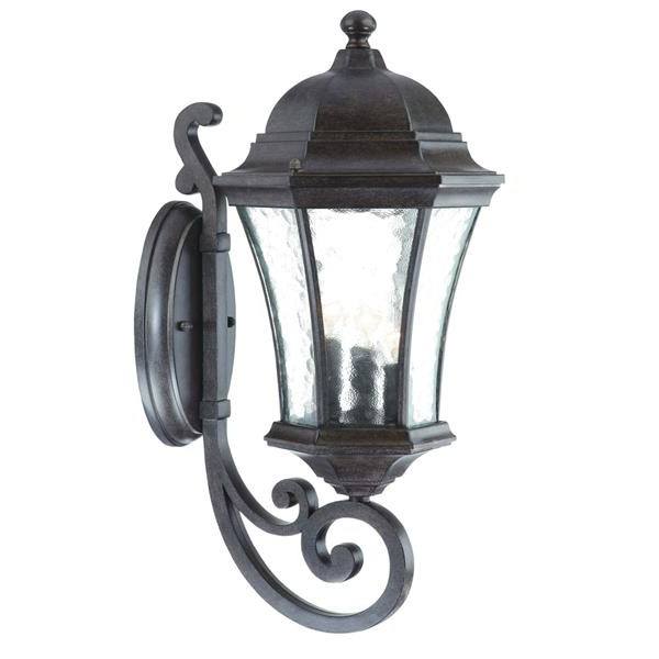 Waverly 3-Light Black Coral Finished Wall Sconce 