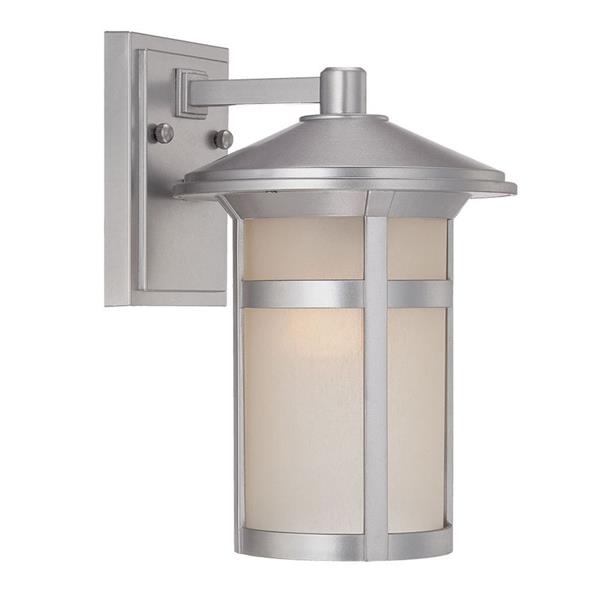 Phoenix One Light Brushed Silver Wall Sconce 