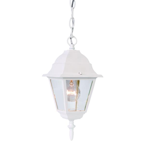 Builders Choice One Light Textured White Hanging Light 