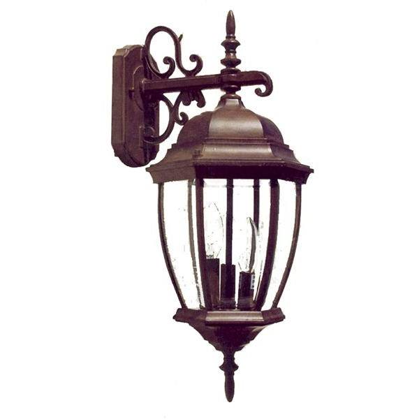 Wexford 3-Light Burled Walnut Finished Wall Sconce 