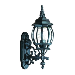Chateau One Light Matte Black Finished Wall Sconce 