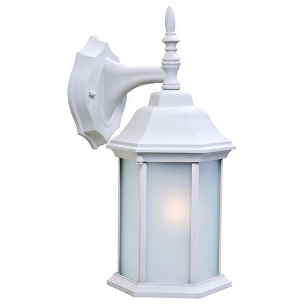 Craftsman 2 Textured White Finished Wall Sconce 