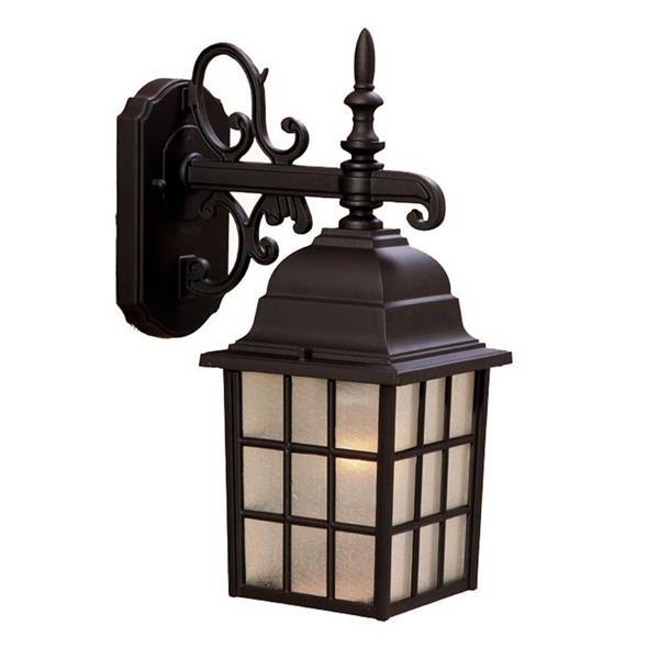 Nautica One Light Matte Black Finished Wall Sconce 