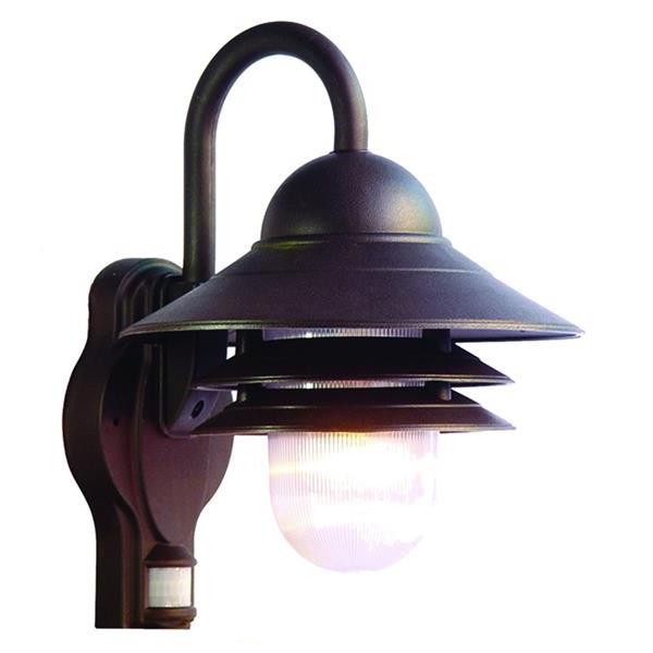 Mariner One Light Architectural Bronze Wall Sconce with Motion Sensor 