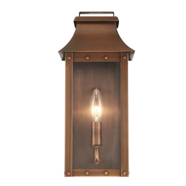 Manchester One Light Copper Patina Pocket Wall Sconce 