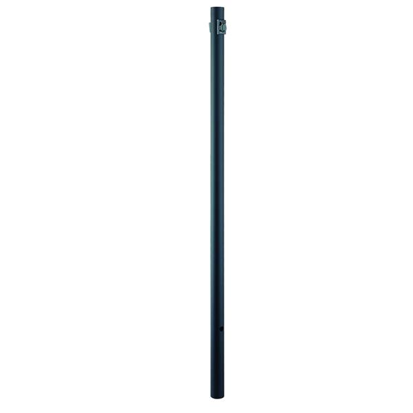 7 Feet Direct Burial Post with Photocell And Outlet - Black 