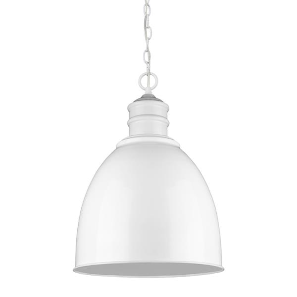 Colby One Light White Finished Pendant 
