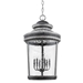Kingston 6-Light Antique Lead Foyer Pendant with Curved Water Glass Panes - ACC1646