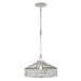 Iris One Light Aged Ivory Finished Pendant with Bowl Shaped Metal Shade - ACC1760