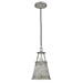 Iris One Light Aged Ivory Pendant with Cone Shaped Metal Shade - ACC1790