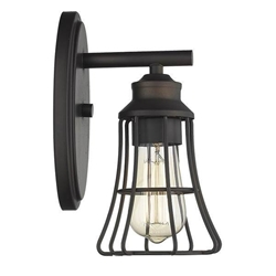Piers One Light Oil-Rubbed Bronze Sconce 