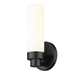 Valmont One Light Matte Black Sconce with Etched Glass - ACC1924