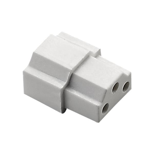 6" White Finished Butt Connector 