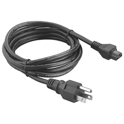 72" Black Finished Power Cord 