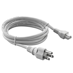 72" White Finished Power Cord 