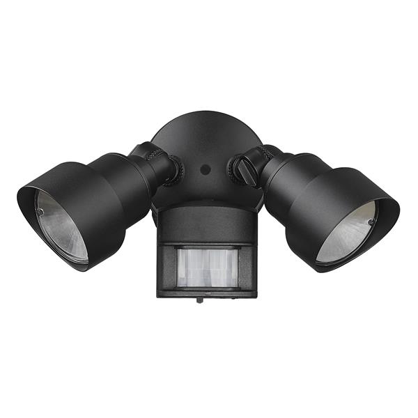 Two Light Integrated LED Adjustable Head Floodlight with Motion Sensor 