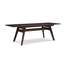 Currant 72 - 92" Extendable Dining Table - Black Walnut 