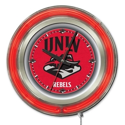University of Nevada Las Vegas 15-Inch Double Neon Wall Clock 