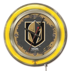 Vegas Golden Knights 15-Inch Double Neon Wall Clock 