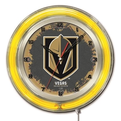 Vegas Golden Knights 19-Inch Double Neon Wall Clock 