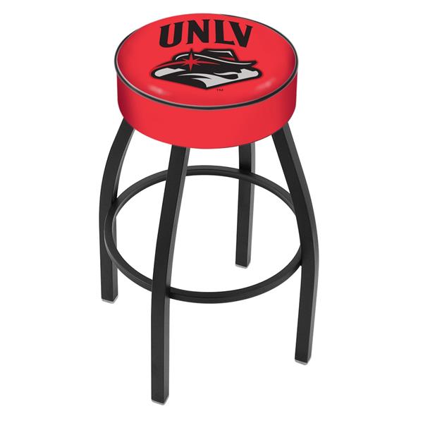 L8B1 UNLV 25-Inch Swivel Counter Stool with Black Wrinkle Finish 