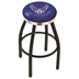 L8B2C U.S. Air Force 30-Inch Swivel Bar Stool with a Black Wrinkle and Chrome Finish