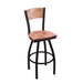L038 U.S. Air Force 36-Inch Swivel Bar Stool  with Solida Maple Seat and Laser Engraved Back - HBS11332