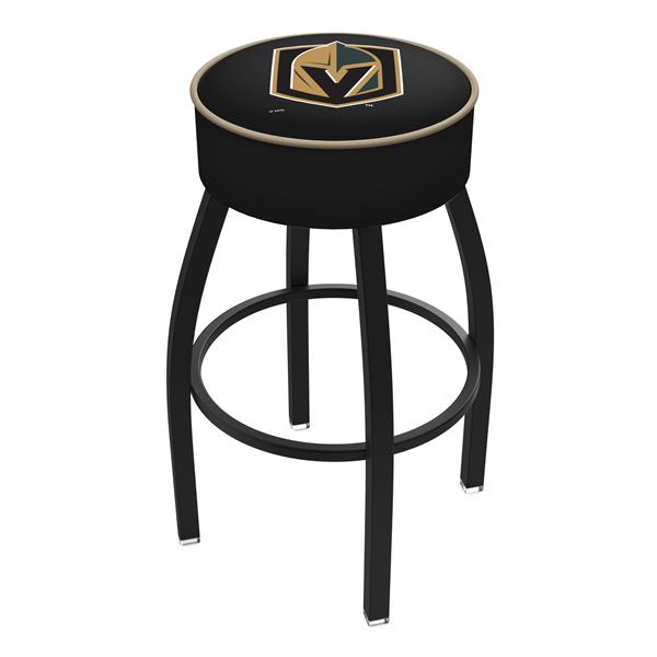 L8B1 Vegas Golden Knights 25-Inch Swivel Counter Stool with Black Wrinkle Finish 