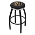 L8B2C Vegas Golden Knights 30-Inch Swivel Bar Stool with a Black Wrinkle and Chrome Finish