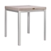Russ Rattan Dining Table with Aluminum Legs - Grey