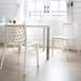 Lagoon Milan Stackable Dining Chair Set of 2 - White - LAG1061