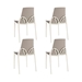 Lagoon Papillon Dining Chairs Set of 4 - Grey - LAG1064