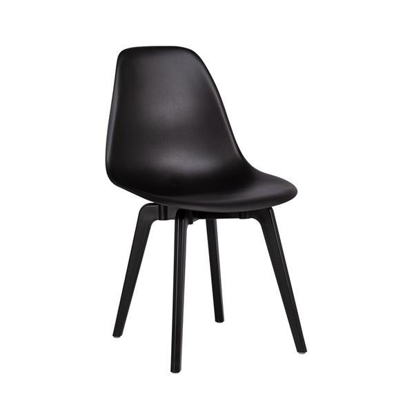 Toppy Heron D Dining Chair Set of 4 - Black 