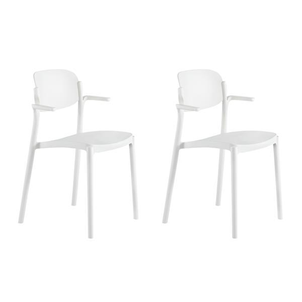 Lagoon Brazo Dining Chair Set of 2 - White 