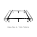 Queen and Full and Twin Adjustable Bed Frame with Wheels - MAL1293