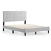 Weekender  Hart Upholstered Bed California King White Gray - MAL2466