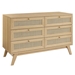 Soma 6-Drawer Dresser - Oak - MOD10018