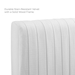 Eloise Channel Tufted Performance Velvet Twin Headboard - White - MOD10030